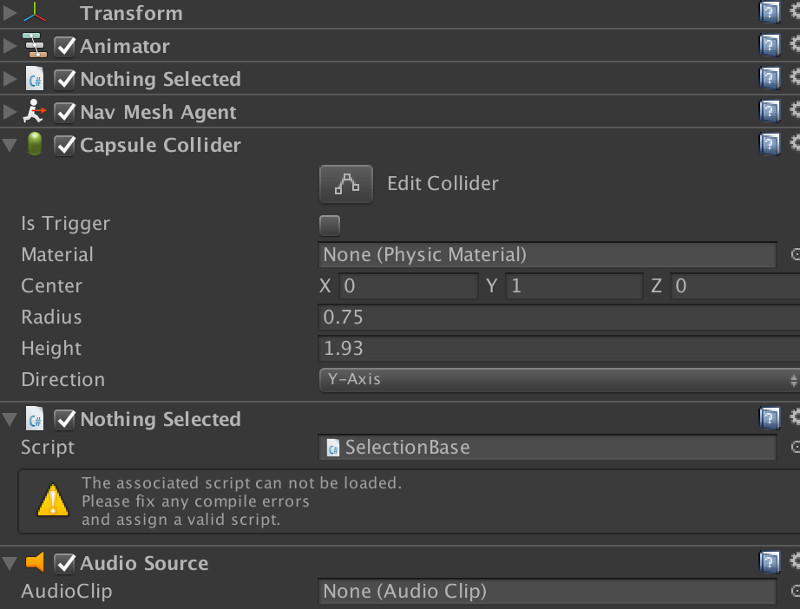 unity inspector