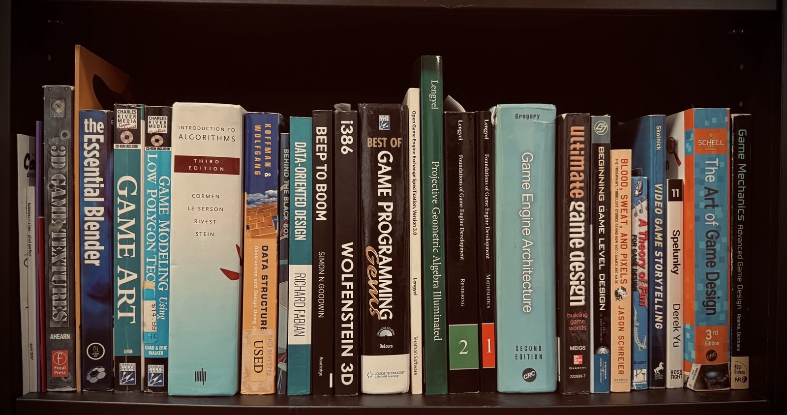 a picture of my bookshelf